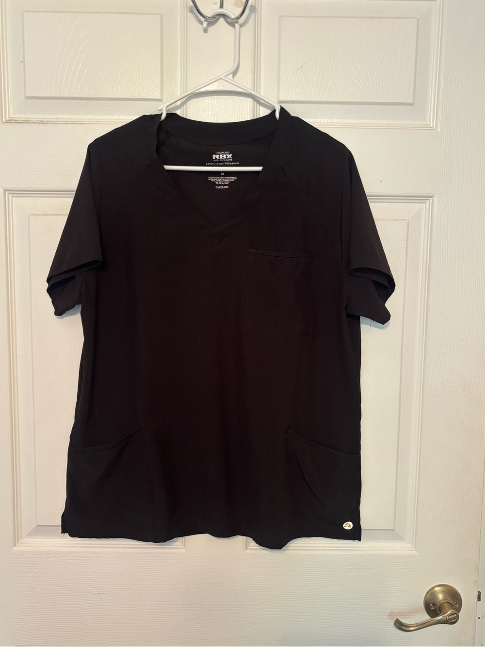 RBX Black Short Sleeve V‑Neck Scrub Top *BRAND NEW WITHOUT TAGS*